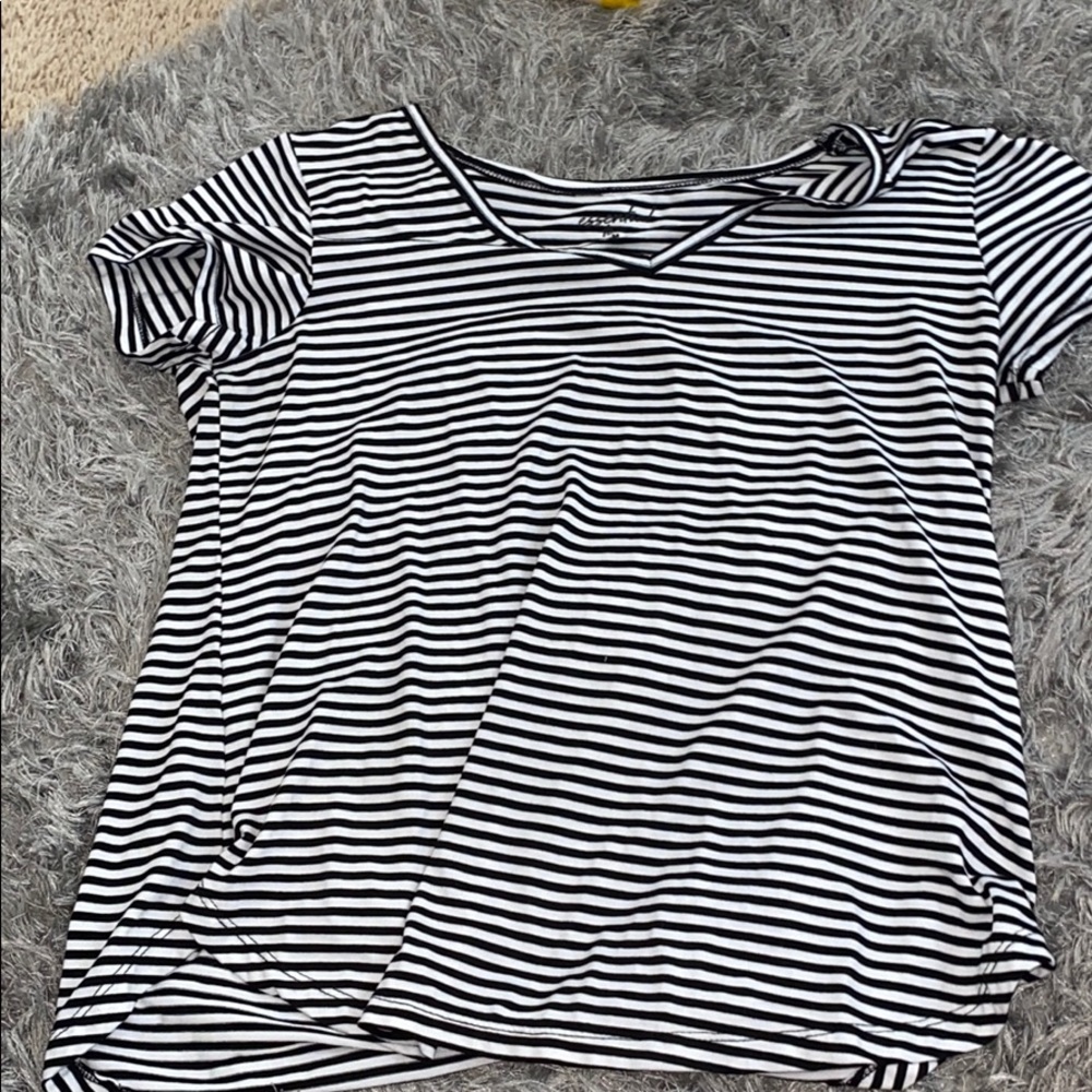 Oversized striped swing t shirt